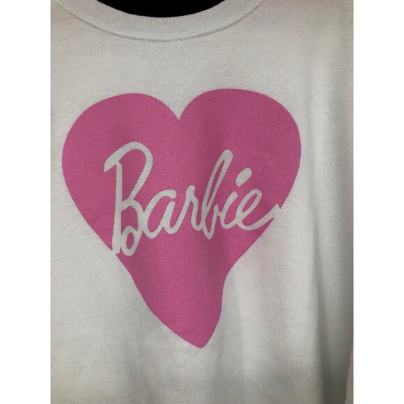 NWOT Super Soft & Cozy Barbie Sweatshirt, Barbiecore, Fleece lined SZ XL Long - Picture 2 of 6